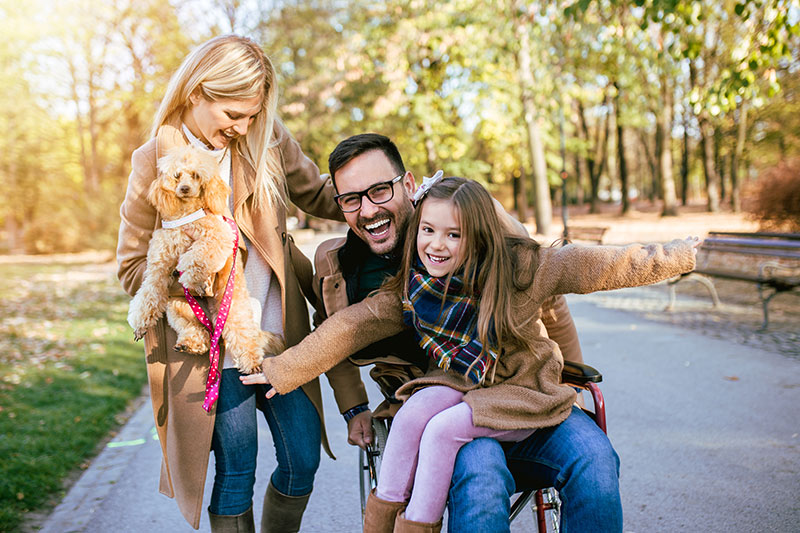 family outside